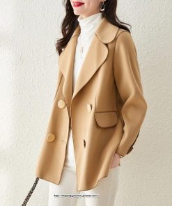 コート・ジャケット | テーラードジャケット レディース コート アウター 長袖 ミディアム丈 羽織り 春 秋 冬 無地 カジュアル ラシャ ダブルブレスト 秋 冬 あったか 通勤 通学