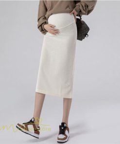 スカート | マタニティ妊婦妊娠タイト産前産後 マタニティウエア 春 夏 ひざ下丈 ゆったり カジュアル マタニティ ウエスト調整 妊婦服 無地