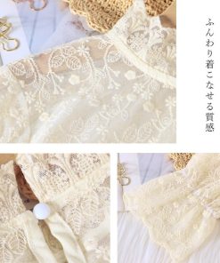 透かし編みトップス | レースブラウス レディース オシャレ シースルー きれいめ シアートップス プルオーバー セクシー プチハイネック 韓国風 長袖