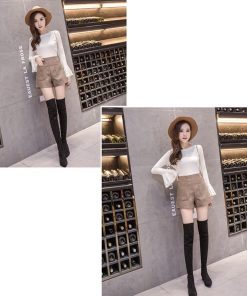 ショートパンツ | レディース 秋物 無地 可愛い パンツ ボトムス 秋冬 ショート丈 20代30代 40代50代 大人 女っぽい