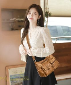 女性用バッグ | ショルダーバッグ レディース 合革 レザー 肩掛け 斜めがけ 斜め掛け 撥水 バッグ ２タイプ選べる シンプル 多機能 出張 女性用 クラッチバッグ 2way 大容量