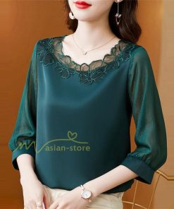 ｔシャツ・カットソー | Ｔシャツ レディース きれいめ 40代 春夏 上品 半袖Tシャツ ブラウス 20代30代40代50代 シフォンシャツ ママ カジュアル 人気 着痩せ お出かけ 上品 フェミニン