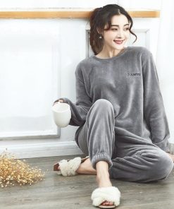 インナー・ルームウェア | フリースパジャマ 上下セット レディース