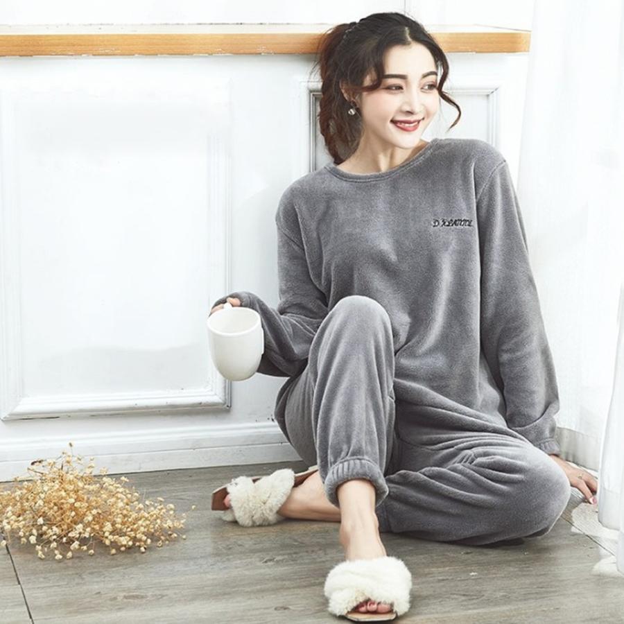 インナー・ルームウェア | フリースパジャマ 上下セット レディース