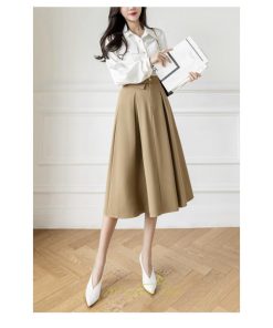 スカート | フレア フレアロングミモレ丈 ロング丈 秋 冬 秋冬 ナチュラル Aライン 大人可愛い エレガント 通勤 フェミニン 通学 上品