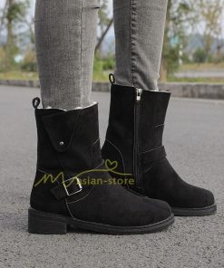 ショートブーツ | スノーブーツ レディース 暖かい 裏ボア シューズ 冬 レディースブーツ ジップブーツ 防寒着 ウインター ブーツ 20代30代40代 スノーシューズ