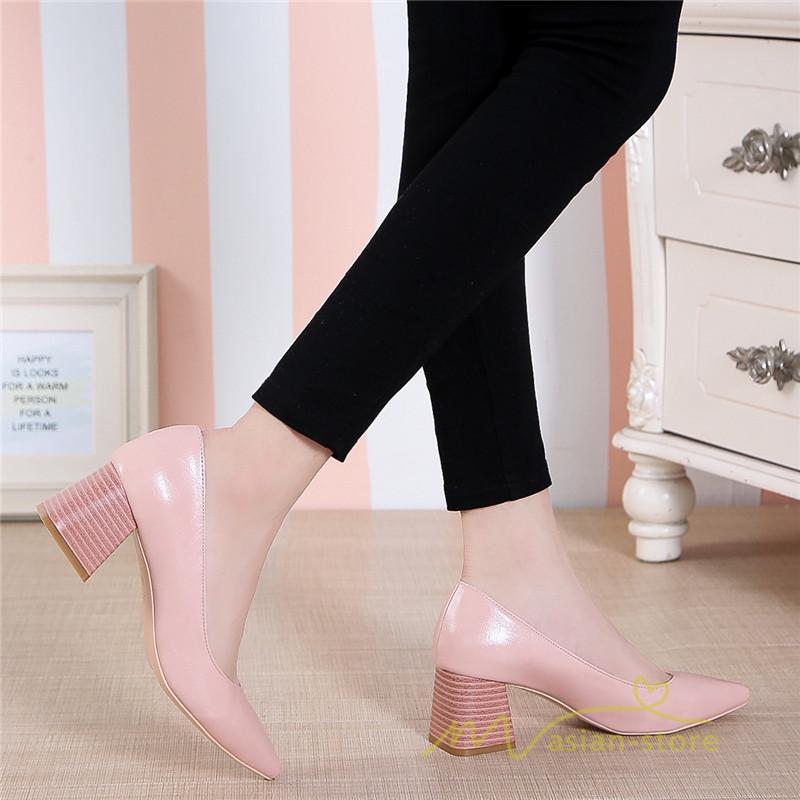 パンプス | 走れるポインテッドトゥ チャンキーヒール 黒 フォーマル オフィス レディース 入学式 入園式 卒業式 卒園式 5cmヒール 22cm 結婚式 靴 25cm