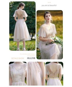 大人 | パーティードレス ドレス 結婚式 ミモレ丈 フォーマル ワンピース レース 袖あり 同窓会 謝恩会 二次会 綺麗 成人式 披露宴 スカート