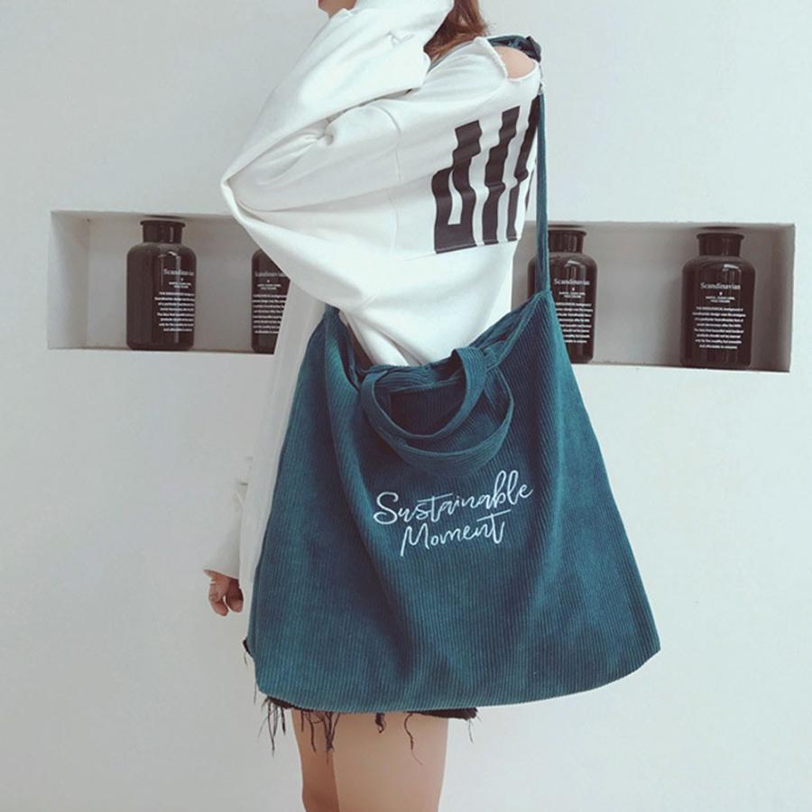 ショルダーバッグ | キャンバスバッグ レディース 刺しゅう 2way 大容量 トートバッグ