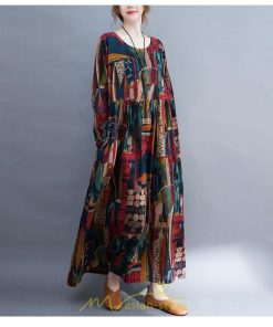 マキシ | ワンピース ワンピ コットン 長袖 レディース 丸首 ワンピ 通勤 OL シンプル かわいい 夏 秋 秋服 大きいサイズ 40代 ぽっちゃり 30代 20代 着痩せ おしゃれ