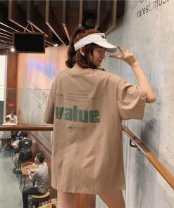 ｔシャツ・カットソー | ロングTシャツ 大きいサイズTシャツ ビッグTシャツ レディーストップス ゆったりTシャツ 可愛い コットン上着 2020春夏 黒 3色 カジュアル おしゃれ