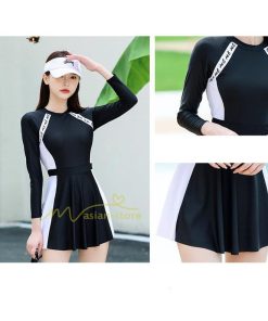 水着 | 母の日 プレゼント レディース フィットネス競泳 パッド付き ワンピース 女性 練習 トレーニング 長袖 20代30代40代 夏物 オールインワン スイムウェア