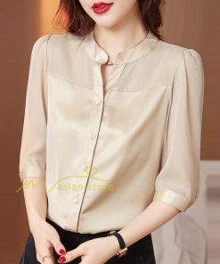 ｔシャツ・カットソー | Tシャツ レディース 7分袖 七分袖 カジュアル おしゃれ 女性用 シンプル 無地 ブラック ブラウス 通勤 フェミニン 20代30代40代50代 シフォンシャツ エレガント