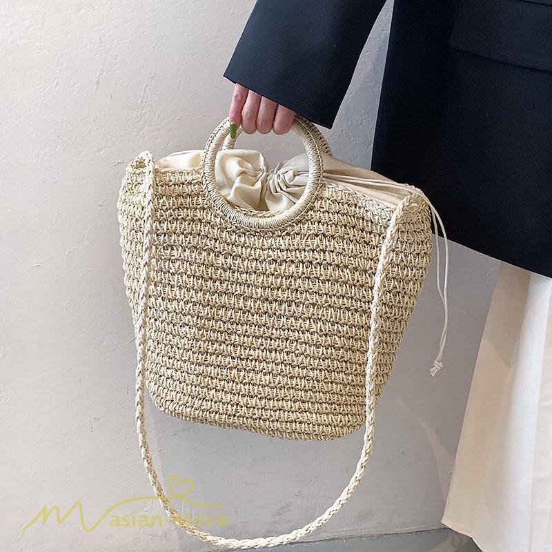 女性用バッグ | レディース バッグ かごバッグ ショルダーバッグ ストローバッグ 編み 小物 シンプル 軽量 大人 軽い 旅行 オシャレ 40代 可愛い 50代 30代