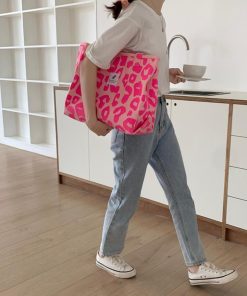 トートバッグ | キャンバスヒョウ柄 帆布鞄