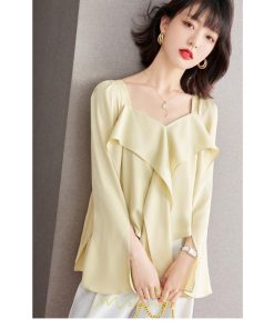 シャツ・ブラウス | ブラウス シャツ レディース 上品 ブラウス きれいめ 通勤 OL ビジネス ゆったり フリル 20代30代40代50代 キレイめ 秋服 オフィス シフォン