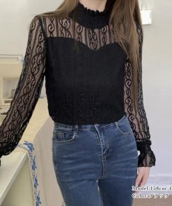 シャツ・ブラウス | レース ブラウス プチハイネック 重ね着