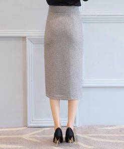 在庫ある | 短納期巻きスカート タイトスカート ハイウエスト 膝下丈スカート ビジネススカート フォーマルオフィス ラシャスカート エレガント 通勤 フェミニン OL 着痩せ