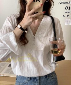 シャツ・ブラウス | カットソー 長袖 Tシャツ レディース おしゃれ 韓国ファッション トップス 上品 30代 40代 カジュアル 春夏 エレガント お出かけ ブラウス 着痩せ 上品 通勤通学
