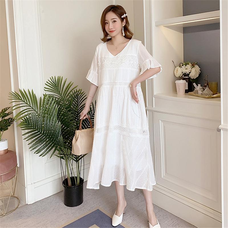 ワンピース | マタニティマタニティ レディース 体型カバー 半袖 産前産後 膝丈 普段着 Aライン マタニティウェア ママ ひざ丈 授乳口なし ワンピ