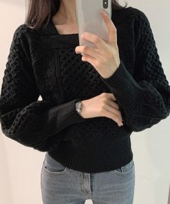 ニット・セーター | 韓国 ケーブルニット レディース 秋冬