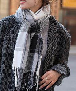 マフラー | 大判チェック柄 秋冬レディース