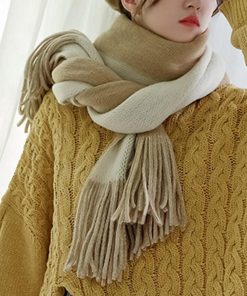 マフラー | フリンジレディース リバーシブル 大判 秋冬 厚手無地 ストール かわいい リバーシブル