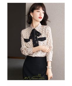 シャツ・ブラウス | シャツ ブラウス 秋冬 レディース リボン シフォン きれいめ フォーマル 春 長袖 通勤 OL オフィス ビジネス カジュアル キレイめ おしゃれ 高級感 綺麗 可愛い