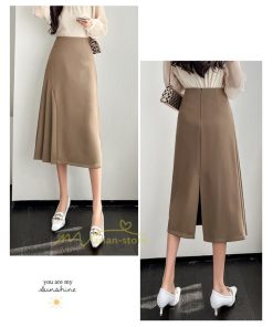 スカート | プリーツロング 春 夏 秋 マキシ ハイウエスト 着回し 20代30代40代 通勤通学 お出かけ エレガント カジュアル フェミニン 着痩せ オフィス