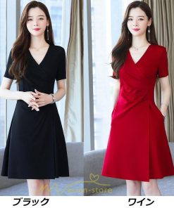 ミディアム | ワンピース レディース 着痩せ 上品 半袖ワンピース 春 夏 新作 オシャレ 2022 新作 韓国風 20代 30代 お出かけ デート 通学 ゆったり 40代 通勤 エレガント
