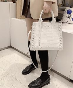 トートバッグ | レディース クロコ型押し 鞄