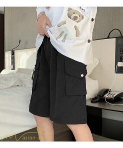 ショート、ハーフパンツ | パンツ ハーフパンツ メンズ 男性着 おしゃれ ボトムス ポケット カジュアルパンツ ショートパンツ ブラック 大きいサイズ 夏コーデ カッコイイ 2021 XXL 新作