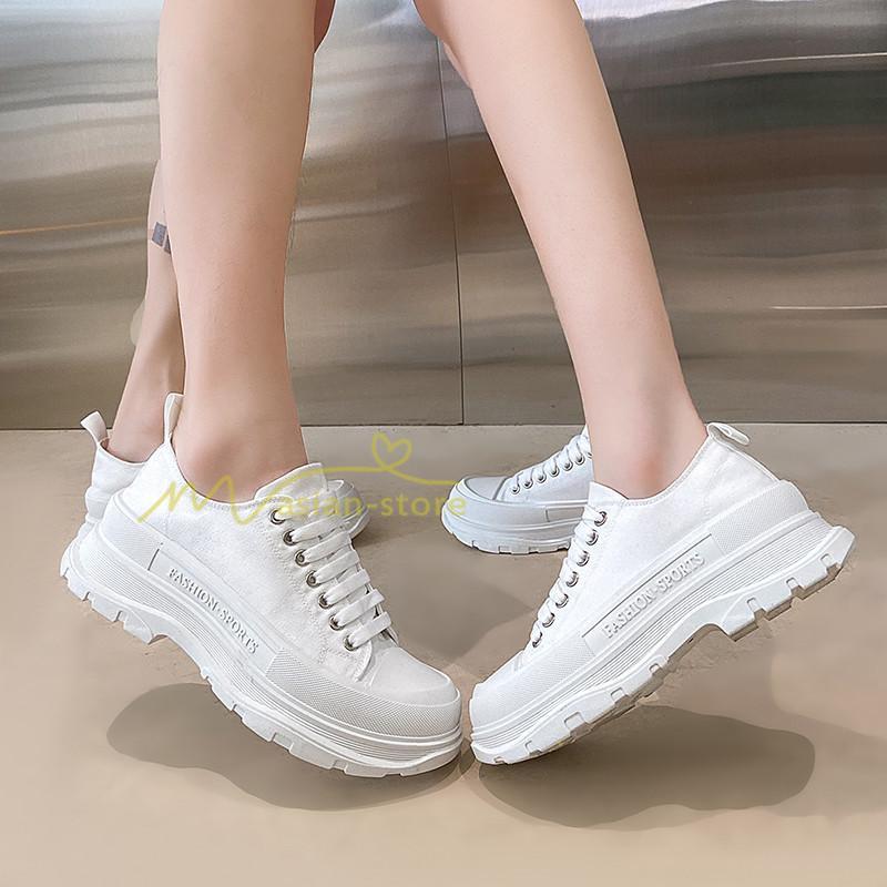 スニーカー | スニーカー レディース メンズ レディースシューズ ローカット 靴 ウォーキングシューズ キャンバス 美脚 お揃い Pu革 歩きやすい 厚底送料無料