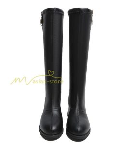ロングブーツ | ブーツ ヒール カジュアル レディース 靴 シューズ お出かけ 秋冬 ロング丈ブーツ ジョッキーブーツ 太ヒール 春秋冬 大人 黒靴 美脚