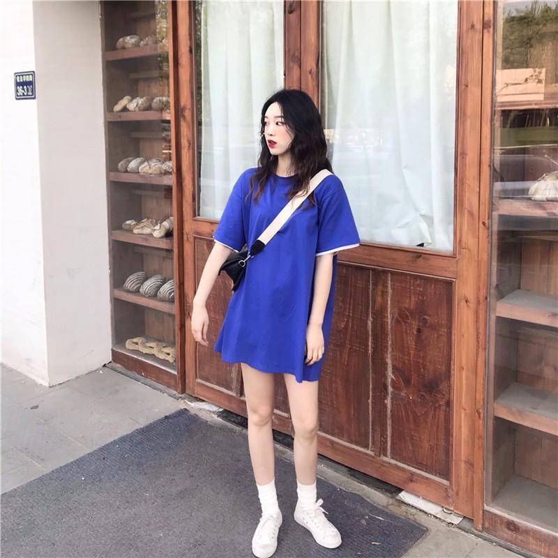 tシャツ・カットソー | Tシャツ 半袖 レディース カットソー バックギャザー トップス ビッグティーシャツ 2019春夏新作 大人気 ロングティーシャツ 可愛い シンプル ゆったり