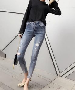 スキニーパンツ | ダメージジーンズデニムスキニーパンツ