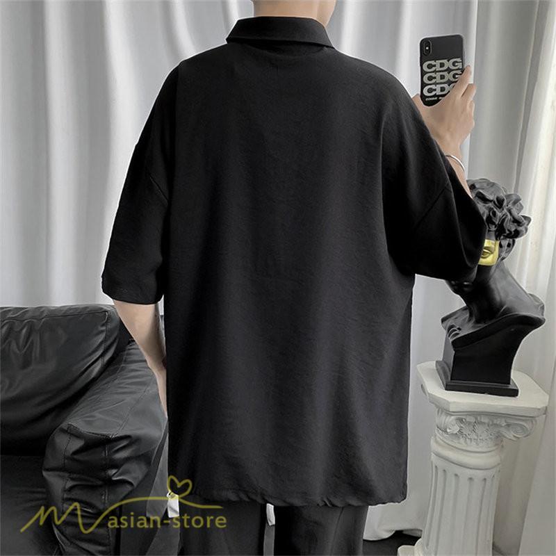 Tシャツ | ポロシャツ シャツ メンズ 無地 夏服 半袖 無地 カジュアル 40代 50代 シンプル 薄手 ポロ サマーシャツ 父 プレゼント ゆったり 体型カバー 30代 ギフト 20代
