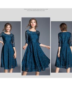 レースワンピース | ワンピース ドレス ロングドレス レースワンピ 結婚式 パーティードレス 二次会 フォーマル レデイース エレガント お呼ばれ ロングワンピ 七分袖