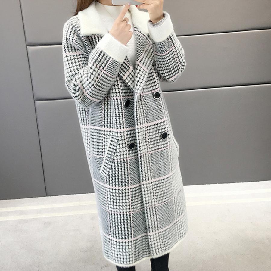 トレンチコート | グレンチェック チェスターコート 韓国