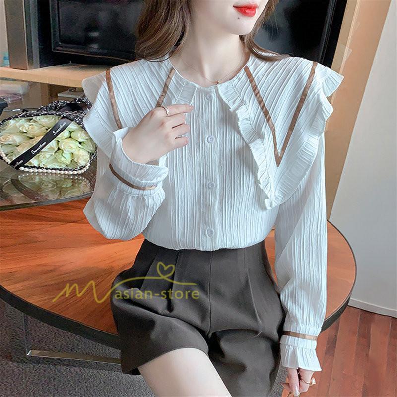 シャツ・ブラウス | ブラウス トップス プリーツ オフィスカジュアル 通勤 レディース 韓国 ファッション カジュアル エレガント 細身 優雅 着痩せ 通勤 オシャレ 上品 OL 着回し