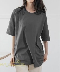 ｔシャツ・カットソー | Tシャツ 半袖 レディース トップス 無地 9色 ゆったり お出かけ スポーツ 日常 夏 丸首 春夏新作 コットン 可愛い クルーネック おしゃれ シンプル