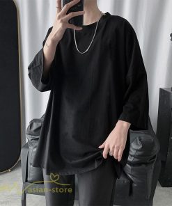 Tシャツ | メンズ 無地 大きいサイズ カットソー 上品 7分袖 サマートップス ゆったり 日常感 メンズスタイル シンプル 体型カバー カッコウイイ