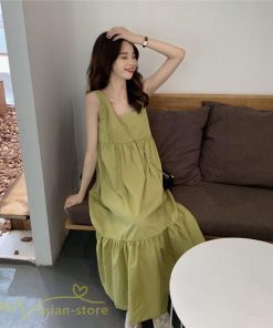 マキシ | 夏ワンピース ノースリーブ ロングワンピース レディース マキシワンピース 可愛い 春 夏 新作 無地 ロング丈 切り替え Aライン ゆったり フリーサイズ フレア