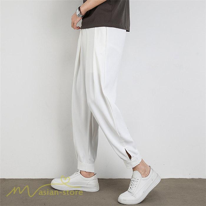 チノパン | テーパードパンツ メンズ 無地 ロング丈 夏新作 サマーパンツ 上品 ウエストゴム テーパード 春 夏 カジュアルパンツシンプル 上品 おしゃれ 秋 メンズスタイル