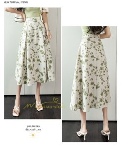 スカート | マキシロング ワイド フレア ゆったり 2トーン 春 夏 秋 冬 体系カバー Aライン フェミニン 着痩せ 20代30代40代 カジュアル デイリー 通勤通学 上品