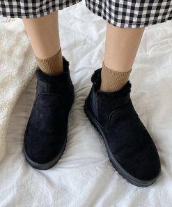 ムートンブーツ | 痛くない 人気 もこもこ モカシン 暖かい 裏起毛 レディース ブーツ 防寒 冬靴