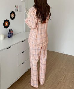 セットアップ | ルームウェア 長袖 レディース チェック柄