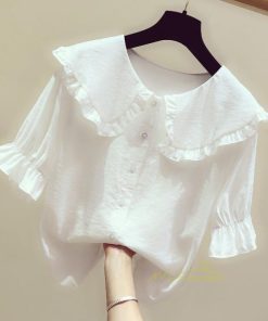 シャツ・ブラウス | ブラウス シャツ レディース スクエアネック 半袖 可愛い ブラウス 着痩せ 半袖トップス ベルスリーブ きれいめ 通勤 デイリーコーデ 韓国ファッション