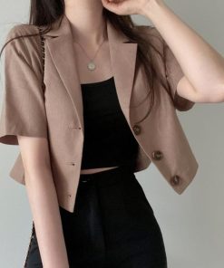 テーラードジャケット | 半袖 クロップド丈