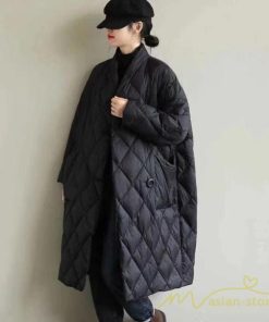 ダウンジャケット コート | キルティングコート ロングコート レディース アウター 防寒 ダウン 中綿 秋 冬アウター 長袖 冬服 キルティングジャケット 大きめ ゆったり 立てネック